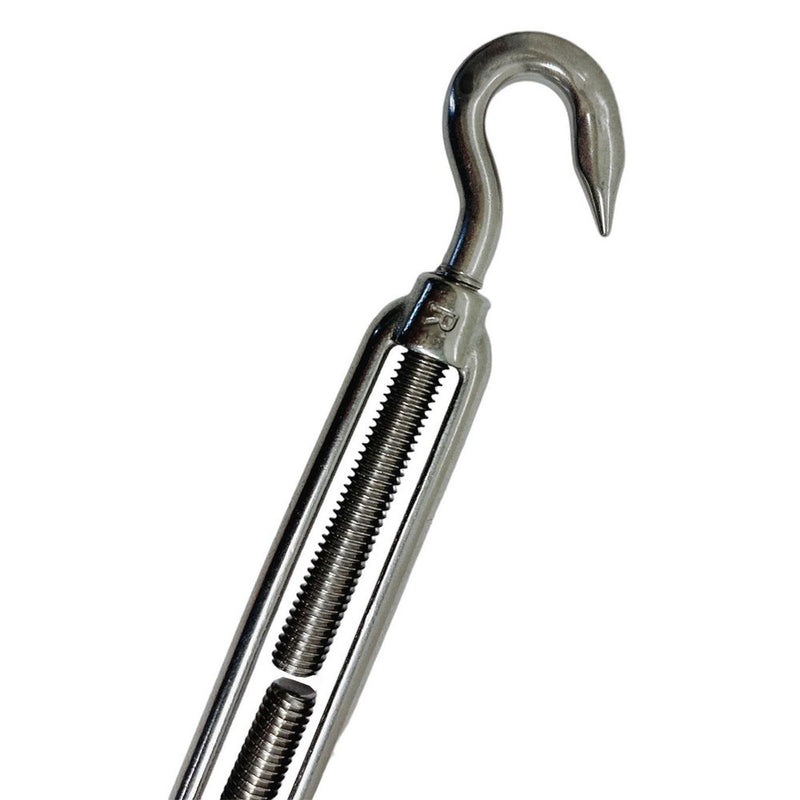 Marine Boat Stainless Steel 3/8" Hook Eye Turnbuckle 700 Lbs WLL Rigging Lift