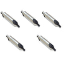 5 Pc Set HSS Center Drill 60 Degree Combined Countersink Bits Drilling(#1 to #6)
