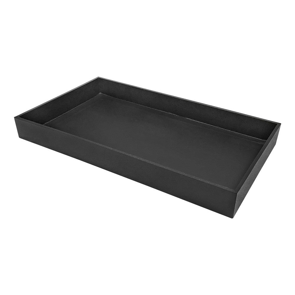 Jewelry Earring Necklaces Watches Display Organizer Case Tray Holder Box Black